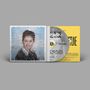 CD mit Text "Ninja Tune" und "CD Audio" auf gelbem Hintergrund. Links ein gewebtes Porträt eines lächelnden Kindes., CD