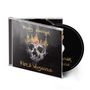 Text "Ricky Warwick" und "Fire & Vengeance". Cover: Totenkopf mit Krone und rotem Herz. CD-Hülle mit schwarzem Hintergrund., CD
