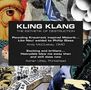 Texte: "KLING KLANG", "THE ESTHETIK OF DESTRUCTION", Zitate von Andy McCluskey, OMD und Adrian Utley, Portishead. Hintergrund Collage.