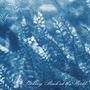 "The Gentle Spring" und "Looking Back at the World" in eleganter Schrift über cyanotypem Pflanzenmotiv., LP