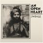 Text: "AN OPEN HEART fantuzzi". Ein Mann mit Bart und Turban in sepiafarbener Fotografie., LP