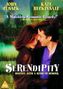 Text: "John Cusack; Kate Beckinsale; 'A Matchless Romantic Comedy!'; SERENDIPITY; DESTINY...WITH A SENSE OF HUMOUR." Zwei Personen umarmen sich., DVD