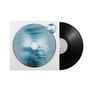 Text: "choke enough", "expansion pack". Eine Vinyl-Schallplatte teils aus einer Hülle mit blauem Cover und CD sichtbar., LP