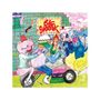 Text: "BIG BREAK". Illustration: Bunte, cartoonartige Figuren auf einem Motorrad vor einer bemalten Wand., Single 7"