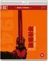 Text: "HONG KONG 1941, Chow Yun-Fat, Cecilia Yip, Alex Man." Ein großes rotes Schwert dominiert das orangefarbene Design.