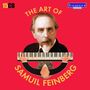 "15 CD", "THE ART OF SAMUIL FEINBERG", "SCRIBENDUM". Bild: Porträt und stilisierter Pianist über Klavier., 15 CDs