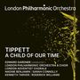 "London Philharmonic Orchestra. Tippett: A Child of Our Time. Dirigent: Edward Gardner. Gelbe abstrakte Illustration."