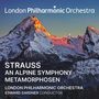 "London Philharmonic Orchestra, Strauss: An Alpine Symphony, Metamorphosen, Edward Gardner Conductor." Winterliche Berglandschaft.