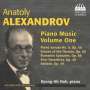 Anatoly Alexandrov (1888-1982): Klavierwerke Vol.1, CD