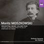 "Moritz MOSZKOWSKI, Orchestral Music, Volume Four. Laurin: Six Episodes from the Ballet. Symphony in D Minor. Sinfonia Varsovia, Ian Hobson." Schwarz-weiß Bild eines Mannes mit Schnurrbart., CD