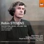 "Robin STEVENS, ORCHESTRAL MUSIC, VOLUME TWO, Stücke: Oceanic Lullaby, Cello Concerto, Into the Deep. Bild zeigt Mann in dunklem Hemd.", CD