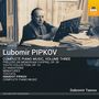 Texte: L'ubomir PIPKOV, Complete Piano Music, Volume Three. Mann am Schreibtisch, stapelweise Noten., CD
