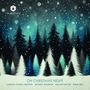 Text: "On Christmas Night", "London Choral Sinfonia", "Michael Waldron", "Malakai Bayoh", "Emma Bell". 
Illustration von verschneitem Wald bei Nacht mit Schneeflocken., CD