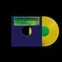 "MORCHEEBA REMIX THE CHAOS (VOLUME 2)" - Gelbe Schallplatte in blauer Hülle mit Ausschnitt und buntem Etikett., Single 12"
