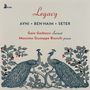 „Legacy“, AVNI · BEN-HAIM · SETER, Gaia Gaibazzi Klarinette, Massimo Giuseppe Bianchi Klavier. Zwei Pfauen in floraler Illustration., 2 CDs