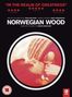 Titel: "Norwegian Wood". Zitat oben: "In the realm of greatness". Zwei Personen eng aneinander gelehnt im farbigen Kreis., DVD