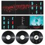 Oben blauer Text "brutus", unten "live in brussels". Links Schallplatten mit ähnlichem Design., 3 LPs