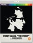 Text: "Woody Allen as 'The Front' with Zero Mostel. Produced & Directed by Martin Ritt." Silhouette eines Kopfes mit Bleistift., 1 Blu-ray Disc und 1 DVD