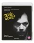 Texte: "Patrick Dewaere", "Myriam Boyer", "Marie Trintignant", "Bernard Blier", "Série Noire", "A film by Alain Corneau", "Radiance". Schwarz-weiß Portrait eines Mannes., Blu-ray Disc