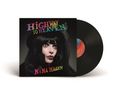 "Highway to Heaven" und "Nina Hagen" in bunten Buchstaben. Eine Frau mit schwarzem Hut und langen Haaren auf einem Albumcover.