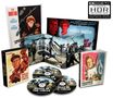 HDR, BREAK IN THE CIRCLE. Verschiedene Cover mit nostalgischen Illustrationen von Personen, Helikoptern und Actionszenen., 1 Ultra HD Blu-ray und 2 Blu-ray Discs