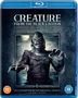 Text: "CREATURE FROM THE BLACK LAGOON COMPLETE LEGACY COLLECTION". Schwarz-weißes Bild eines Monsters aus dem Wasser auftauchend., 2 Blu-ray Discs