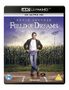 "4K ULTRA HD" und "FIELD OF DREAMS". Ein Mann steht auf einem Baseballfeld vor einem Maisfeld., Ultra HD Blu-ray