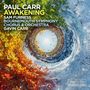 Text: "PAUL CARR AWAKENING SAM FURNESS BOURNEMOUTH SYMPHONY CHORUS & ORCHESTRA GAVIN CARR". Linie aus bunten Blättern in einem Kreis., CD