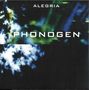 Text: "ALEGRIA" und "PHONOGEN". Abstrakte, verschwommene Darstellung in Blau- und Grüntönen mit Wolkenartigem., 2 LPs