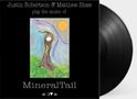 Text: "Justin Robertson & Matthew Shaw play the music of MineralTail". Illustration: Abstrakte Figur vor Sonne und Wiese., LP