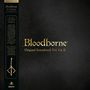 „Bloodborne Original Soundtrack Vol. I & II“ steht in goldener Schrift auf dunklem Hintergrund, flankiert von informativen Texten und Logo., 3 LPs