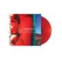 Text: "satisfaction skank." Bild links rot mit Gesichtszug, rechts Straßenlandschaft. Rote Vinyl-Schallplatte., Single 12"