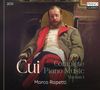 Text: "Cui - Complete Piano Music Volume 1, Marco Rapetti, 2CD, PIANO CLASSICS". 
Ein Gemälde eines Mannes in Uniform im Sessel., 2 CDs