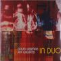 „David Liebman Jeff Williams IN DUO“ steht auf einer abstrakt roten und blauen Illustration., LP