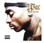 Der Text "2Pac Rap Icon" steht oben; das Bild zeigt das Profil eines Mannes mit Basecap und Halsketten., CD