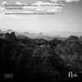 Text: "Sacred Music by Alfred Schnittke • Three Sacred Hymns, Concerto for Choir. Yekaterinburg Philharmonic Choir, Andrei Petrenko." Schwarz-Weiß-Berglandschaft.