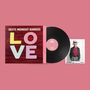 Die Worte "DEXYS MIDNIGHT RUNNERS" und "LOVE" sind auf einem Albumcover zu sehen. Daneben eine Schallplatte und ein Foto., LP