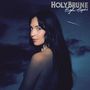 Texte: "HOLY BRUNE" und "High Hopes". Frau vor Nachthimmel mit Sternschnuppe., LP
