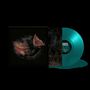 Text: „EURRIERS“ auf der türkisfarbenen Vinyl-Schallplatte. Links davon ein abstraktes, dunkles Covermotiv., LP