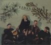 Text: "TIDES Floating Sofa Quartet". Vier Personen auf einem Sofa, eine mit Mandoline. Im Hintergrund Zweige., CD