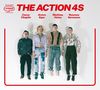 "The Action 4S" und vier Namen: Conor Chaplin, Anton Eger, Mathias Heise, Rasmus Sørensen. Vier Personen in origineller Kleidung., CD