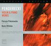 Krzysztof Penderecki (1933-2020): Sonaten für Violine & Klavier Nr.1 & 2, CD
