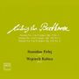 Ludwig van Beethoven. Sonaten Nr. 1, 4, 5. Stanisław Firlej (Cello), Wojciech Kubica (Klavier). Grüner Hintergrund.