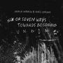 Weiße, handgeschriebene, teils durchgestrichene Texte auf schwarz: "CAMILA NEBBIA & CHRIS CORSANO", "SIX OR SEVEN WAYS TOWARDS BECOMING UNDONE"., CD