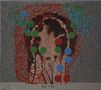 Texte: "JOHN" "BUCHERER" "Away. I was." Illustration eines Gesichts mit bunten Punkten., CD
