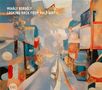 Texte: "Mihály Borbély Looking Back From Half Way." Abstrakte Malerei in Pastelltönen mit geometrischen Formen., CD