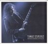 "TAMAS SZEKERES - WHITE SHAPES OF BLUE" steht vor einem Gitarristen, der eine E-Gitarre spielt., CD