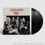 Ein Plattencover zeigt den Text "WIGWAM Live in Denmark 1976", darunter eine Schwarz-Weiß-Fotografie einer Band., 2 LPs