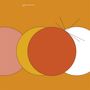 Text oben links: "action & tension & space, tellus". Illustration mit sich überlappenden, farbigen Kreisen auf orangefarbenem Hintergrund., CD