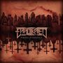 „STRAIGHT WIRING OF VIOLENCE“ in metallischem Stil, dunkle Stadt und Kreuze auf braunem Hintergrund., CD